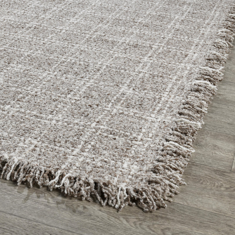 Tapis rectangulaire en laine avec envers antidérapant Bradbury, Rectangle 8 pi x 10 pi