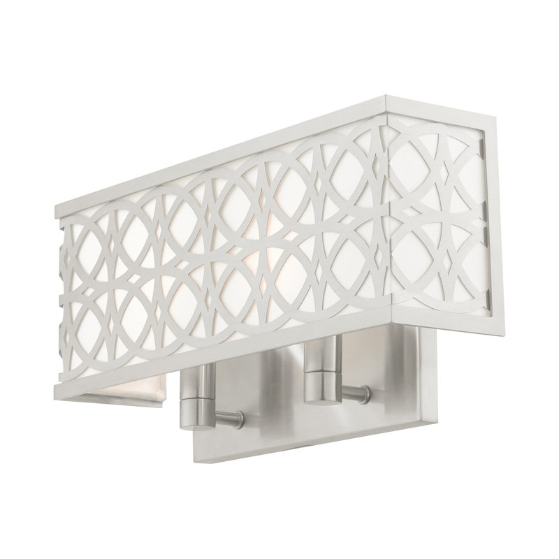 Eraman Steel Flush Mounted Sconce, Brushed Nickel