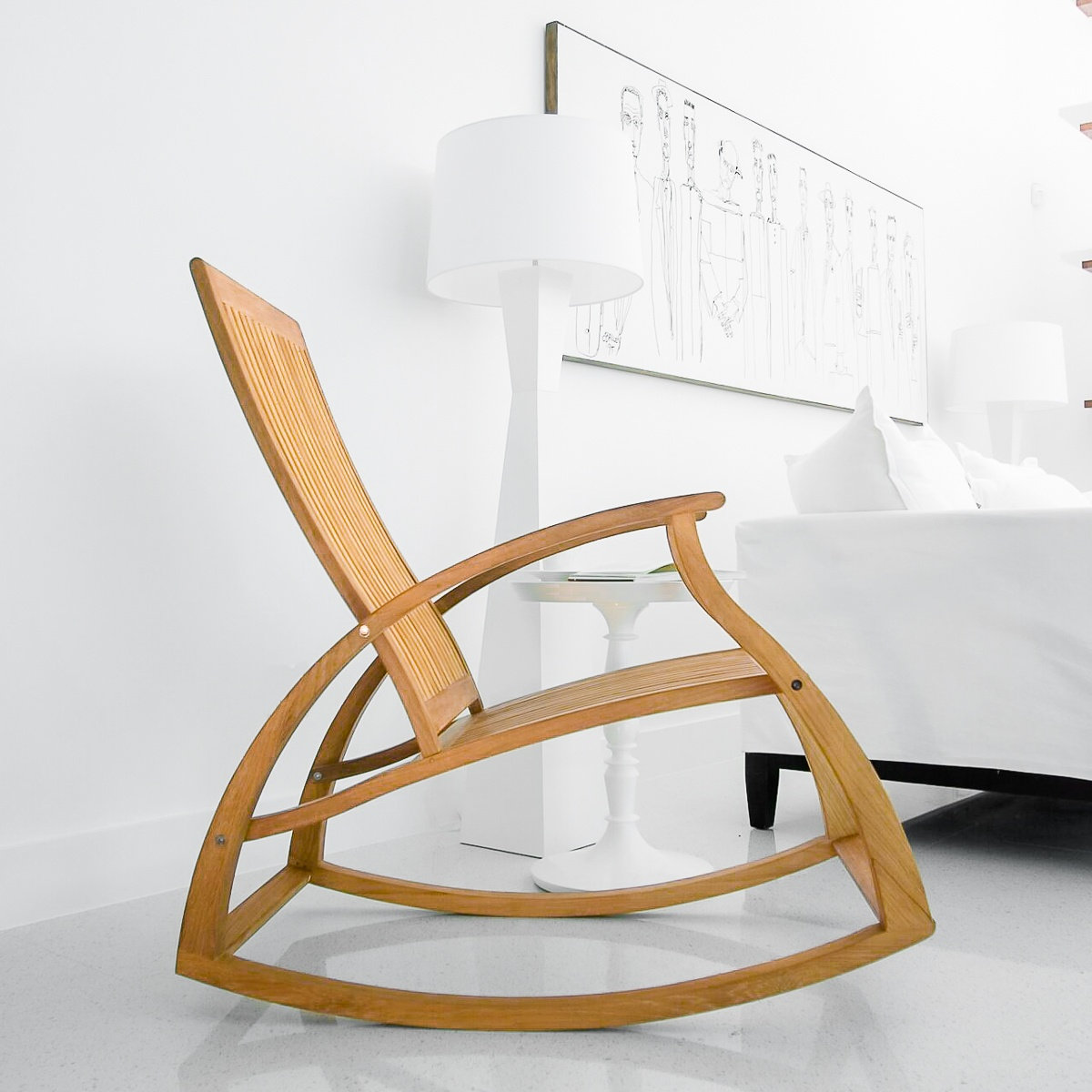 Wood Outdoor Chair with Sunbrella® Cushions