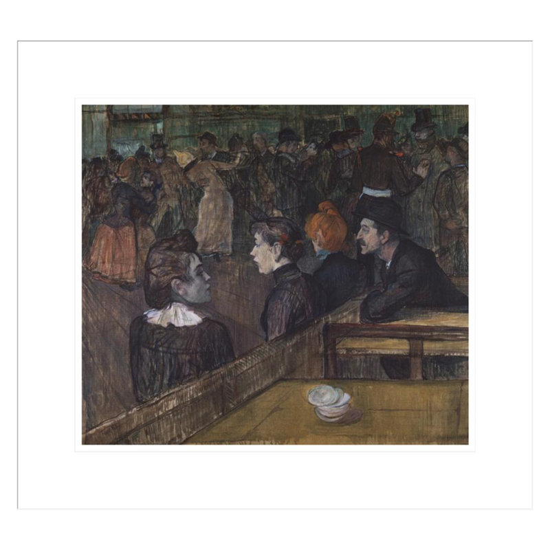 «Moulin de la Galette» par Henri de Toulouse-Lautrec, impression giclée encadrée, H 17,75 po x l 19,39 po