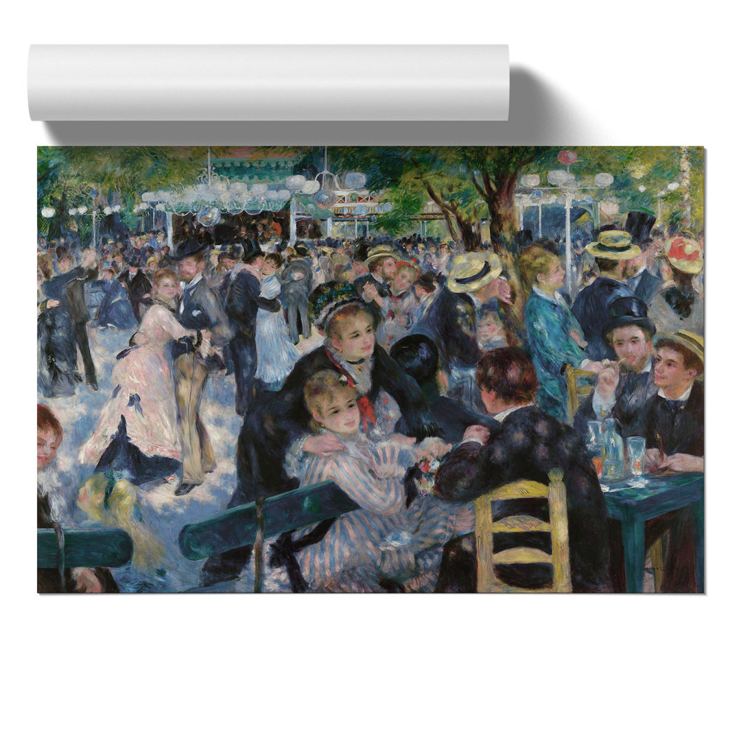 Dance at Le Moulin de La Galette by Pierre Auguste Renoir - Frameless Print