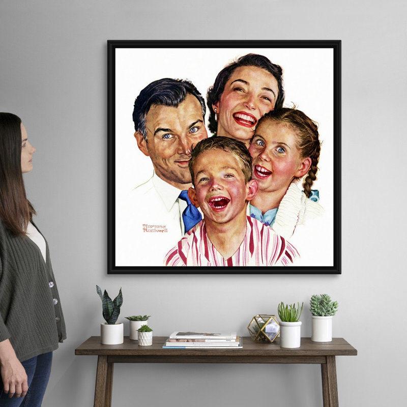 Art mural sur toile The Greatest Joys Are, H 38 po x l 38 po x P 1,75 po, Cadre flottant noir