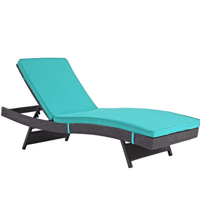 Chaise longue d'extérieur Peer, espresso