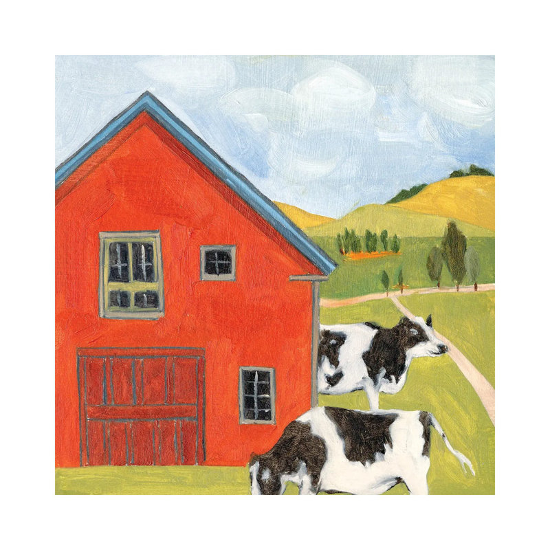 House In The Field I by Melissa Wang - Wrapped Canvas Print, 66.04 cm H x 66.04 cm W