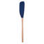 Gratte-pot Tovolo Flex-Core avec poignée en bois naturel pour beurre d'arachide et pots, indigo foncé