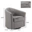 Fauteuil demi-tonneau pivotant rembourré Aunna-1857272524