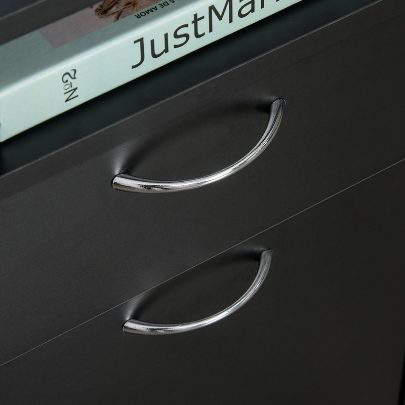 Armoire de rangement pour bureau personnel, Noir
