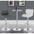 Lusko Round Glass Top Metal Base Dining Table