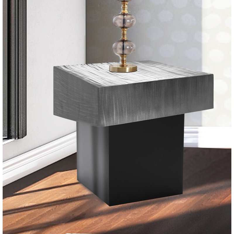 Table de bout Bardette Block, Argent