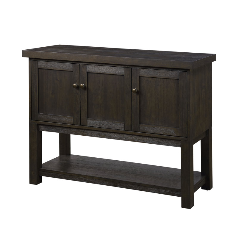 Haddie Distressed Walnut Finish Server