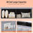 43 Inches Folding Storage Ottoman Bench with Side Pocket Storage Chest Dark Gray-851236412