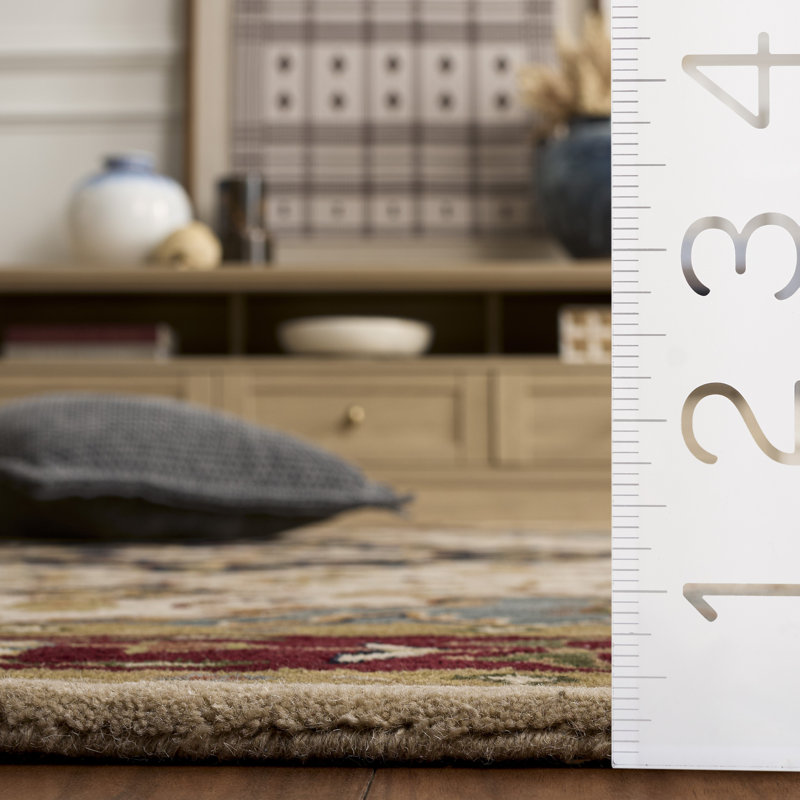 Balthrop Hand Tufted Wool Oriental Rug, Rectangle 9'6" x 13'6"