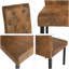 Adama 47cm H Tufted Upholstered Upholstered Back Parsons Chair in Brown