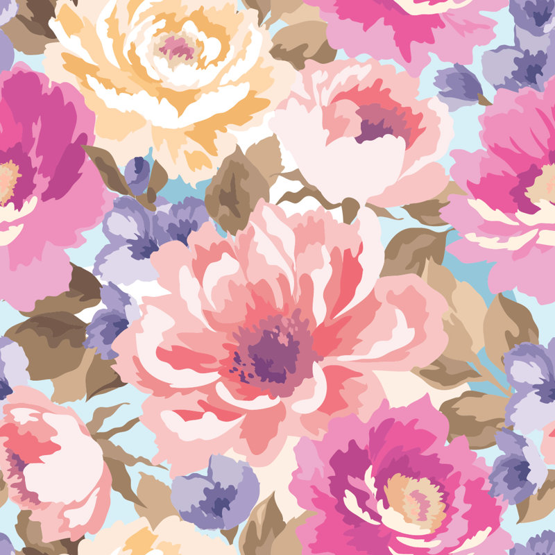 Peel & Stick Wall Mural, 10.42' W x 10.42' L