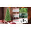 Arbre de Noël mince de 8 pi - 1612 pointes, branches en PE + PVC, conception à charnières pour une installation facile, support en métal stable - idéal pour les coins et les petits espaces-27950870