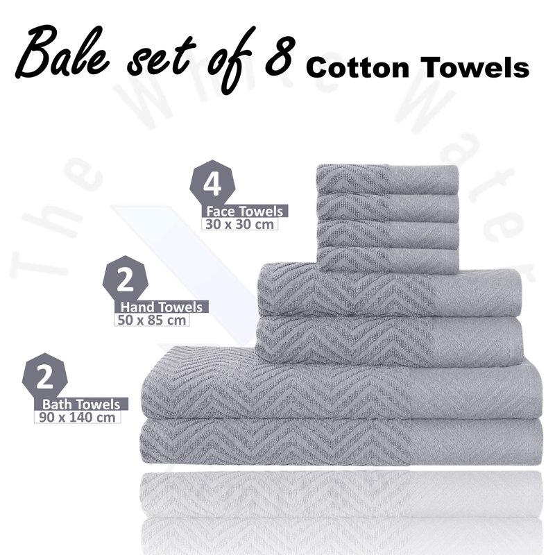 100% Cotton Mulit-Size Set, Silver
