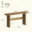 Table d'entrée classique, console durable, table de canapé