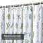 Rideau de douche floral avec 12 crochets-85069671