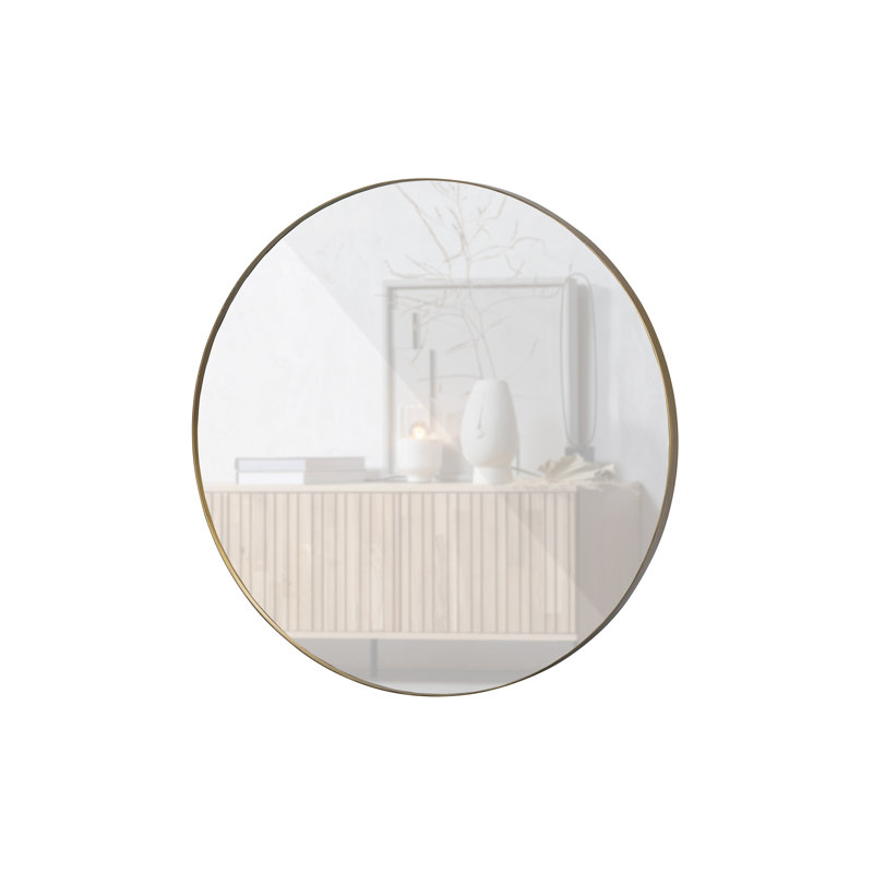 Metal Wall Mirror, 292.1 cm H x 292.1 cm W