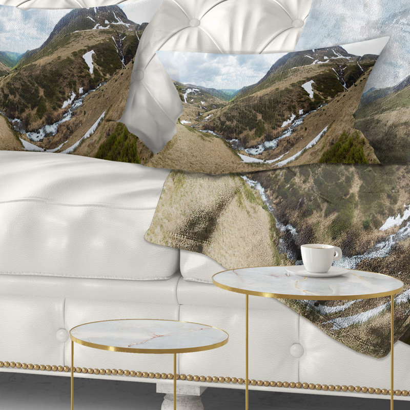 Coussin décoratif paysage imprimé paysage sauvage Sprint Mountain