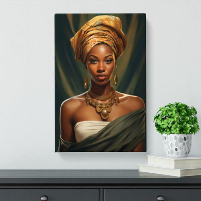 African Woman Classicism - No Frame Print