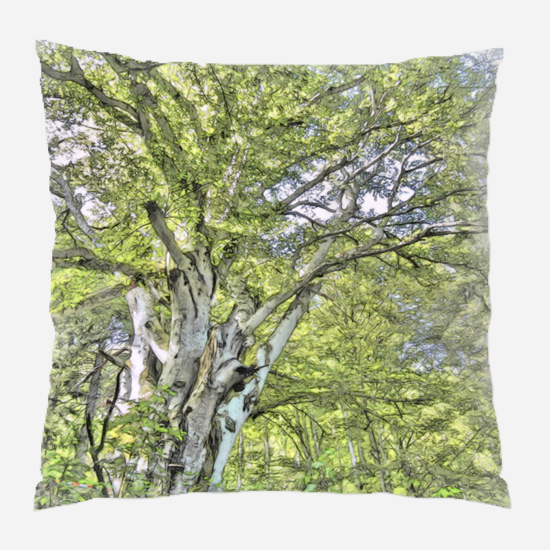  Coussin Tree, Microsuède, Intérieur