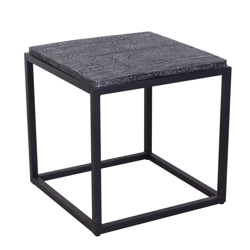 Table d'appoint Allise, Bois brûlé