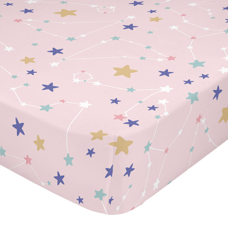 Carmack Floral - Piece Standard Cot Fitted Sheet, W70 x L140cm