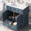 Meuble-lavabo de 30 po avec lavabo en céramique, armoire de rangement en bois massif avec portes à fermeture douce, meuble-lavabo-486637207