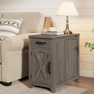 Analiesa  23.5'' Tall End Table With Storage And Charging Station