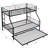 Modern Style Twin Over Full Bunk Bed With Trundle - Metal, Space Saving, Easy Assembly, No Box Spring Needed In Metal Save Space, To Assemble, Needed, Contemporary Design