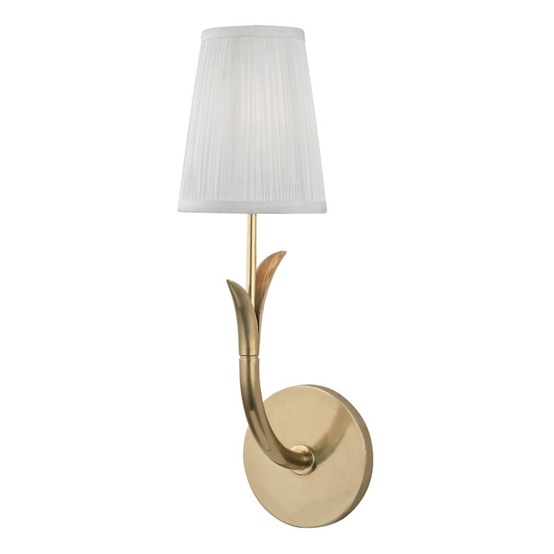 Deering Armed Sconce, Aged Brass