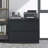 Modern Lockable File Cabinet For Office, 2 Drawer Metal, Black, Fits Legal/Letter/A4/F4 Sizes Locking Metal Cabinet, Drawers, Multiple-394070022