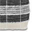 Pouf carré orge - blanc / beige / noir