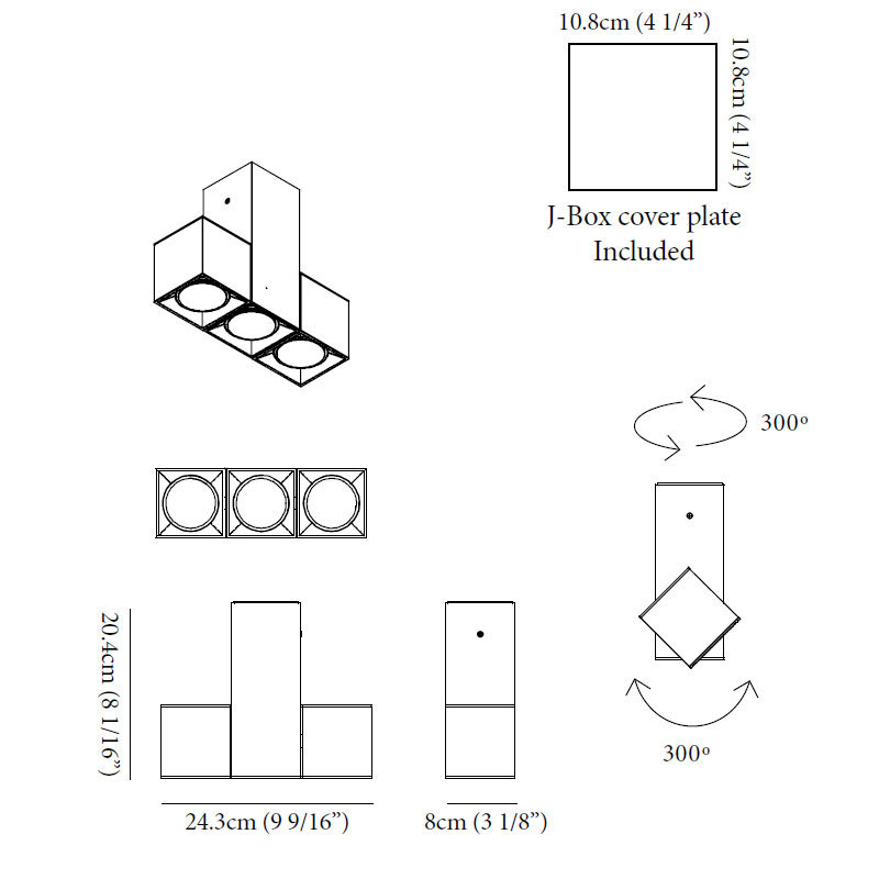 Dau 3-Light Spotlight