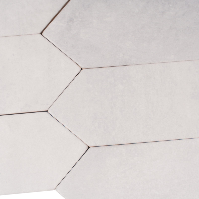 Festa 1.7'' W x 9.6'' L Ceramic Singular Tile, Pearl White