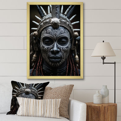 Masque africain Kiyansh Tribu V - imprimé