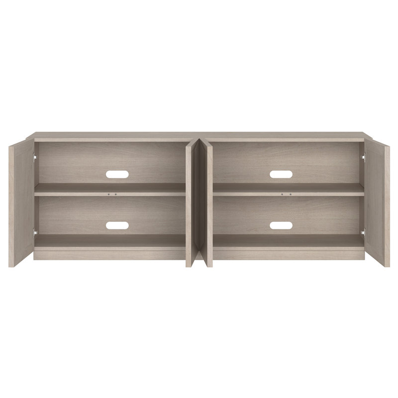 Morse Rectangular TV Stand for TV's up to 75", Alder White