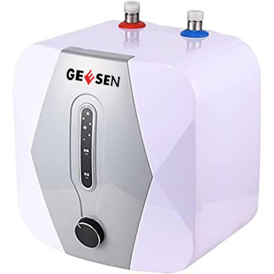 1500W 10L 110V US Plug Taille compacte réservoir électrique instantané Chauffe-eau à la maison Cuisine Salon de coiffure Ipx4 Mini instantané sans réservoir pour la cuisine Salle de bain 3 gallons2 (10l)