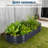 Large Galvanized Steel Raised Garden Bed Kit – Corrosion-Resistant Oval Planter for Vegetables, Herbs & Flowers – Sturdy, Easy Assembly – Comes with Durable Zippered PVC Cover – Gray, Open Style, 180×90×30cm-1468672973-1468672974
