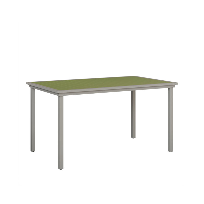 Vida Outdoor Bar Table, Kiwi Green, Platinum Silver