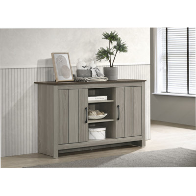 Console, buffet, buffet avec tablettes et portes d'armoire