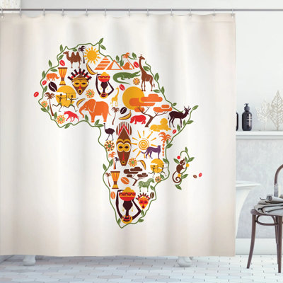 Jodie Shower Curtain with Hooks Included