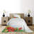 Coastal Polyester Floral Coverlet