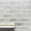 Esplanade 13x13 Polished Thassos Marble Mosaic Tile