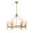 Brass/White Stone Accent