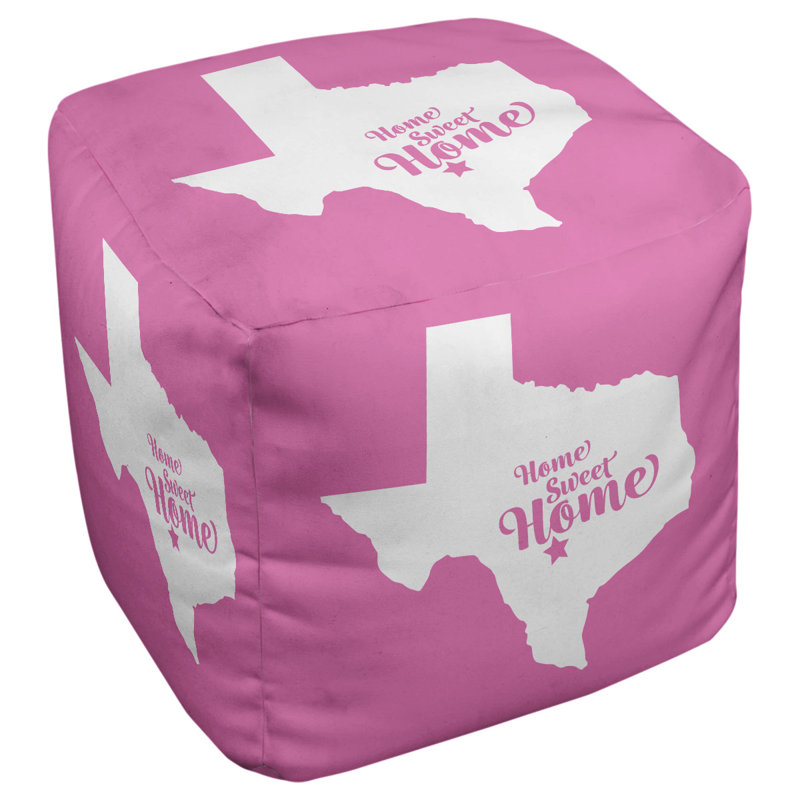 Repose-pieds cubique san antonio home, Rose