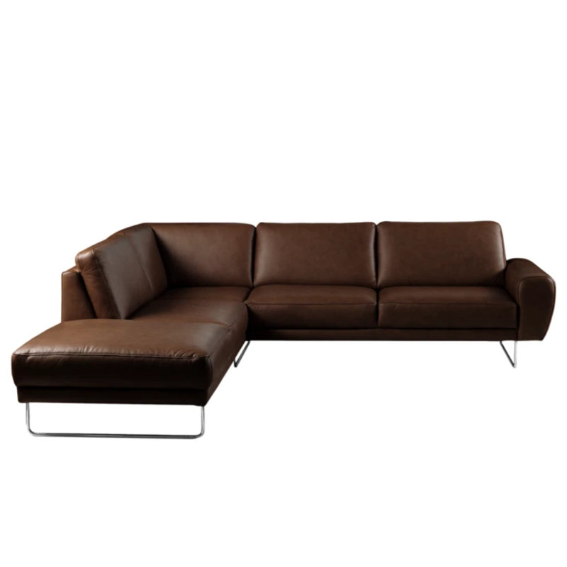 Edeltrud 5 Seater Corner Sofa , Left Hand Facing, Chocolate