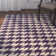 Destinee Geometric Handmade Tufted 5' x 8' Wool Purple/Natural Area Rug