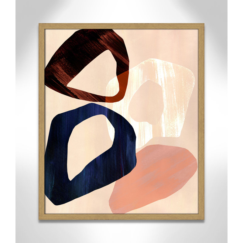Loop III Print par Violets Print House, Grain de bois naturel, L 21,5 po x H 25,5 po, Impression encadrée